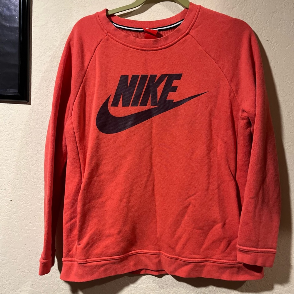 Nike Men's Bold Red Crewneck Sweater